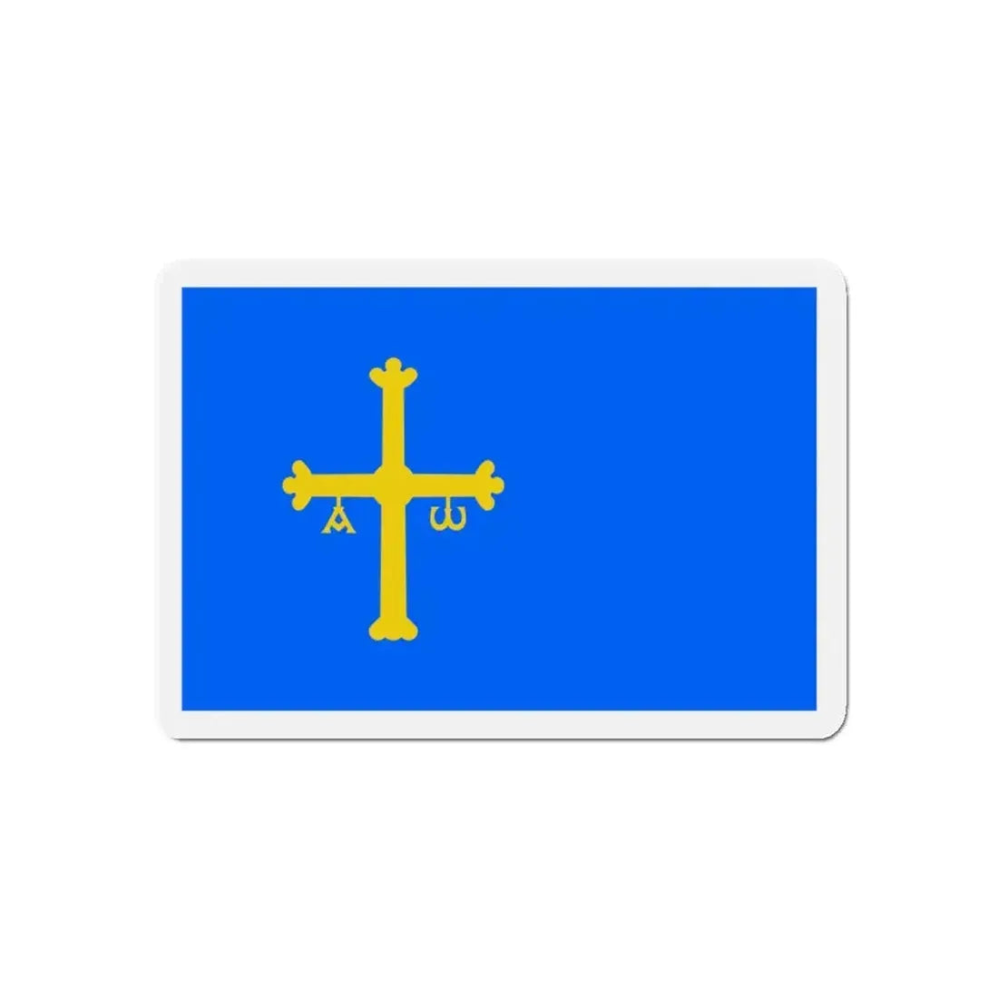 Flag of Asturias Spain - Refrigerator Magnet 5 Inch - The Sticker Space