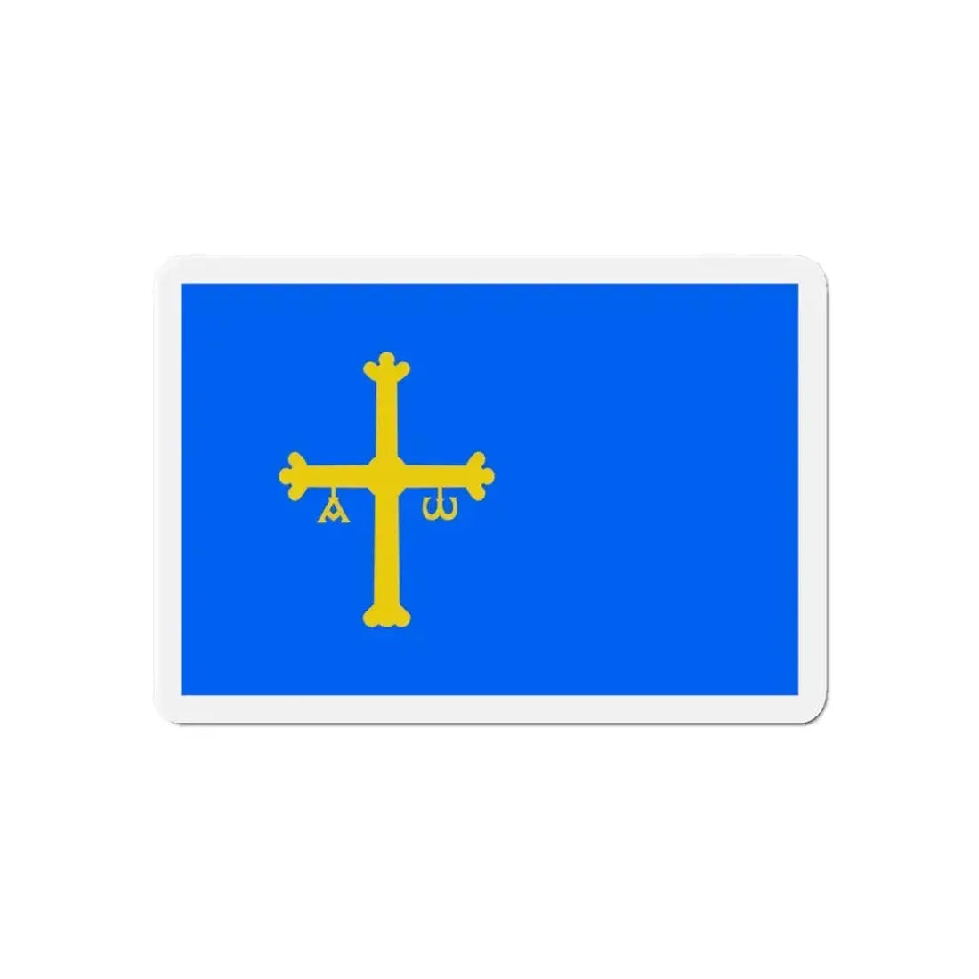 Flag of Asturias Spain - Refrigerator Magnet 6 Inch - The Sticker Space