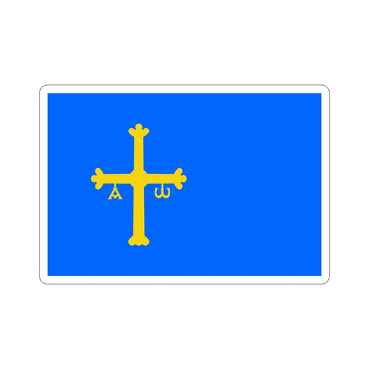 Flag of Asturias Spain STICKER Vinyl Die-Cut Decal-6 Inch-The Sticker Space