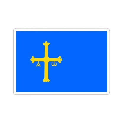Flag of Asturias Spain - STICKER Vinyl Kiss-Cut Decal 2 Inch White - The Sticker Space