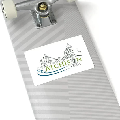 Flag of Atchison Kansas (United States) STICKER Vinyl Kiss-Cut Decal - The Sticker Space