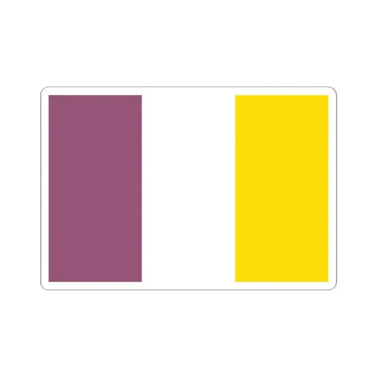 Flag of Ath (Belgium) STICKER Vinyl Kiss-Cut Decal 2 Inch White - The Sticker Space