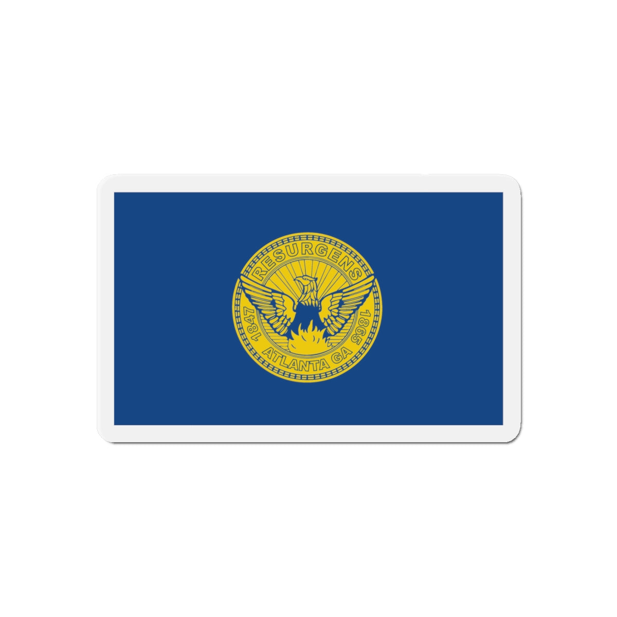 Flag of Atlanta - Die-Cut Magnet-6 × 6"-The Sticker Space