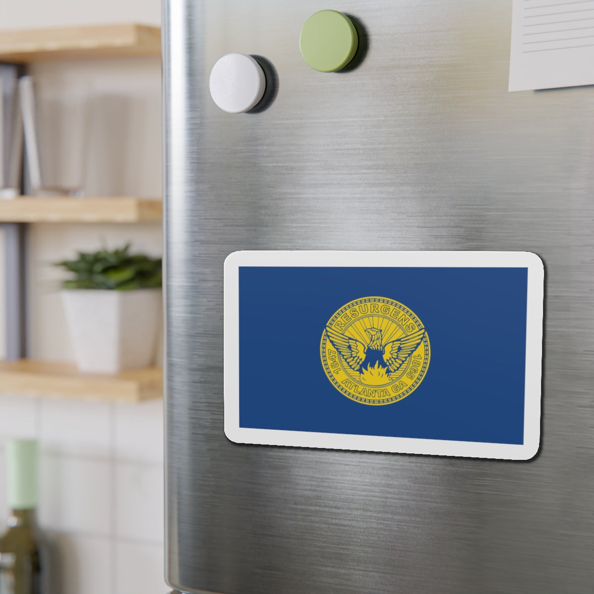 Flag of Atlanta - Die-Cut Magnet-The Sticker Space