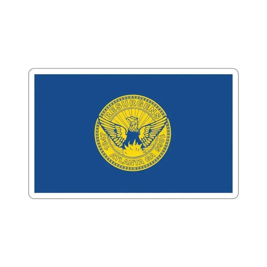 Flag of Atlanta GA USA STICKER Vinyl Die-Cut Decal 6 Inch - The Sticker Space