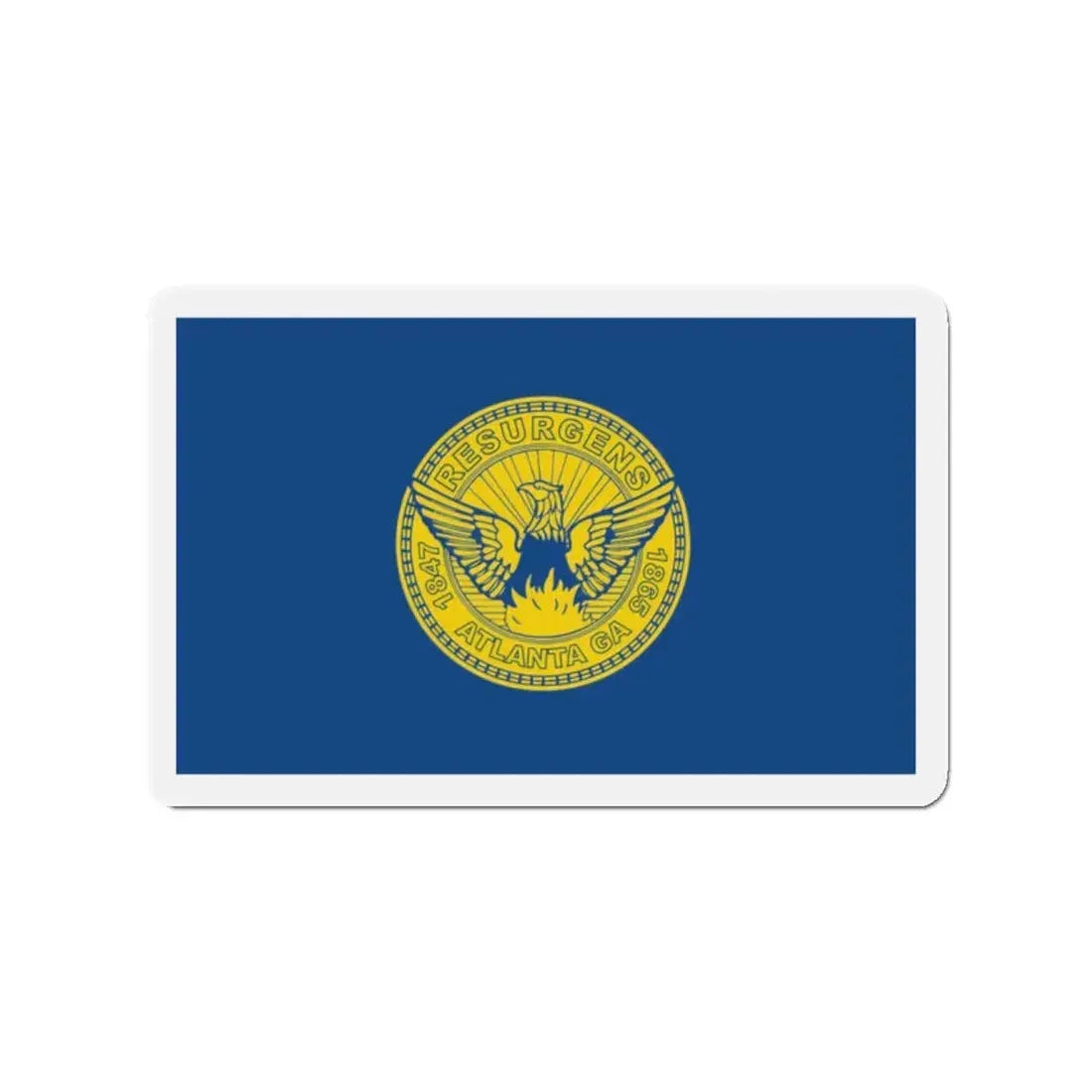 Flag of Atlanta - Refrigerator Magnet 2 Inch - The Sticker Space
