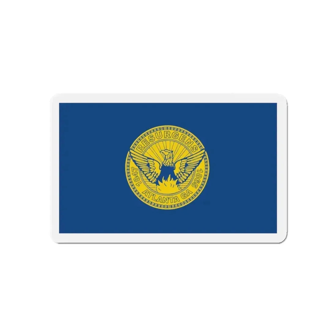 Flag of Atlanta - Refrigerator Magnet 4 Inch - The Sticker Space