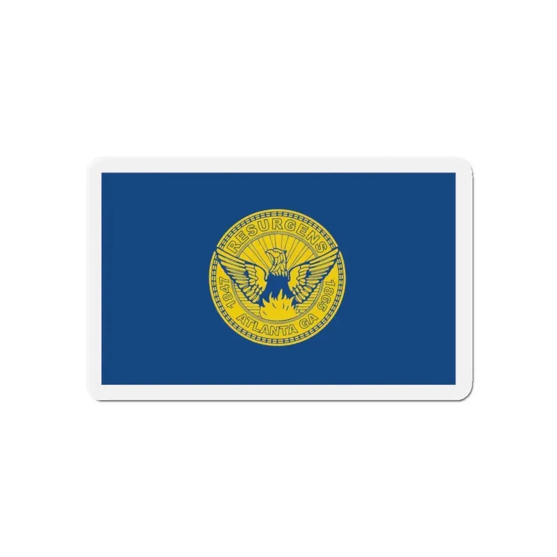Flag of Atlanta - Refrigerator Magnet 5 Inch - The Sticker Space