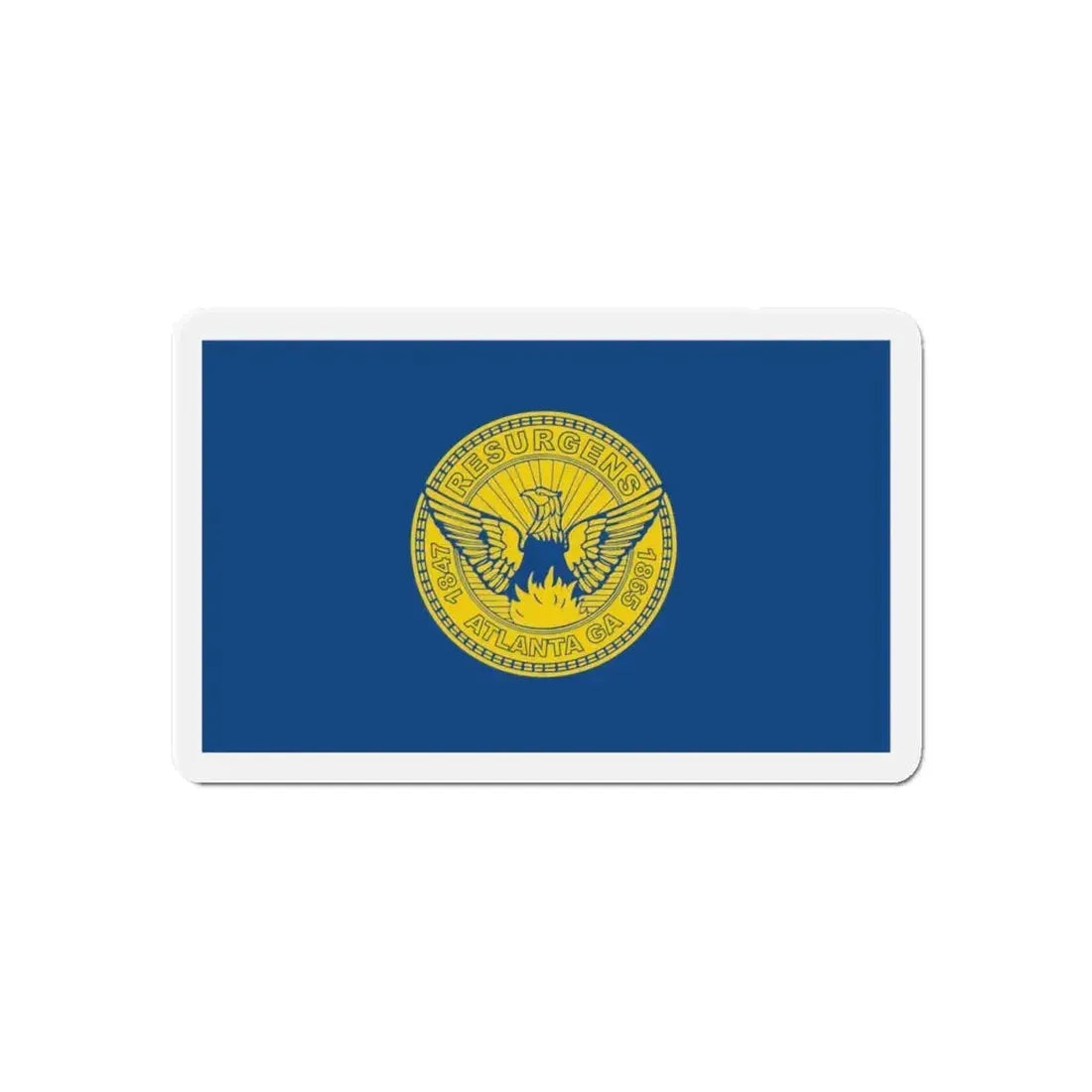 Flag of Atlanta - Refrigerator Magnet 6 Inch - The Sticker Space