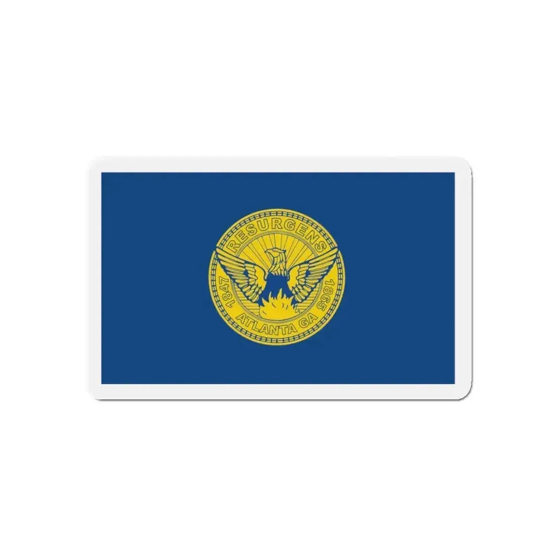 Flag of Atlanta - Refrigerator Magnet - The Sticker Space