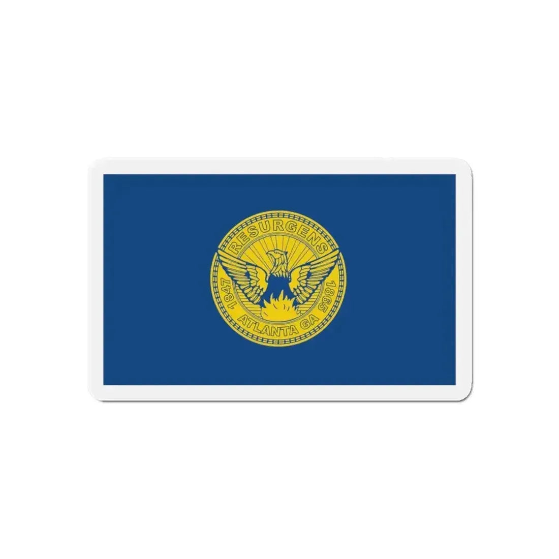 Flag of Atlanta - Refrigerator Magnet - The Sticker Space