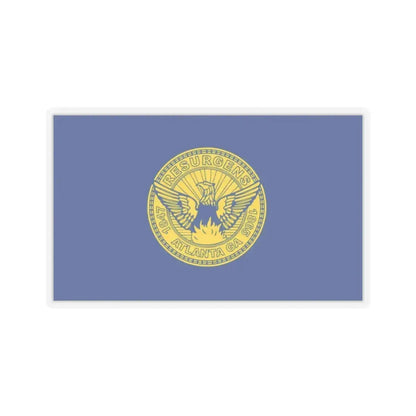 Flag of Atlanta - STICKER Vinyl Kiss-Cut Decal 2 Inch Transparent - The Sticker Space