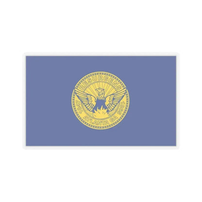 Flag of Atlanta - STICKER Vinyl Kiss-Cut Decal 6 Inch Transparent - The Sticker Space