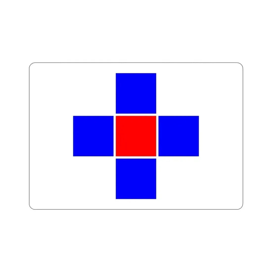 Flag of Attard Malta STICKER Vinyl Die-Cut Decal 4 Inch - The Sticker Space