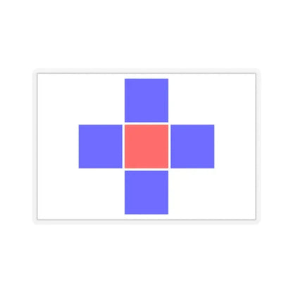 Flag of Attard Malta - STICKER Vinyl Kiss-Cut Decal 2 Inch Transparent - The Sticker Space