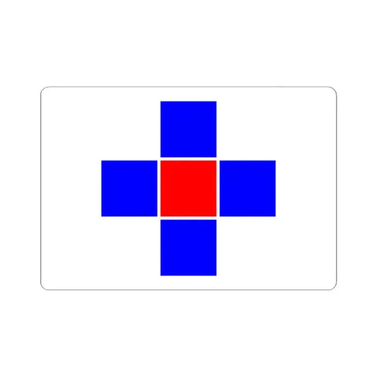 Flag of Attard Malta - STICKER Vinyl Kiss-Cut Decal 2 Inch White - The Sticker Space