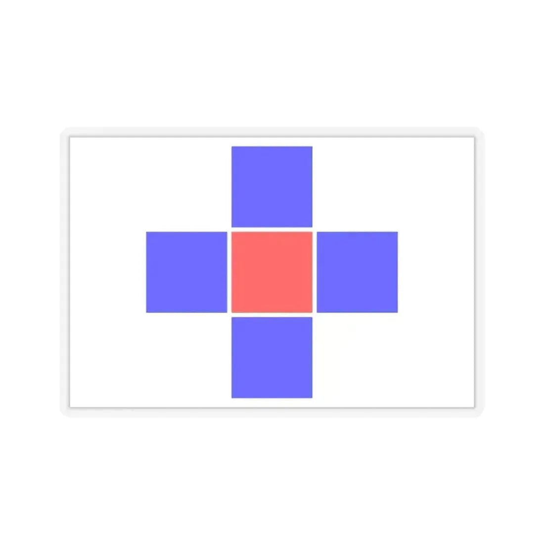 Flag of Attard Malta - STICKER Vinyl Kiss-Cut Decal 3 Inch Transparent - The Sticker Space