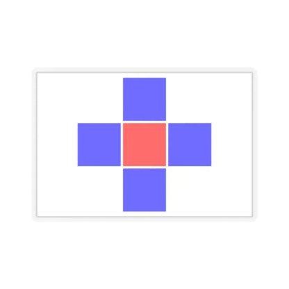 Flag of Attard Malta - STICKER Vinyl Kiss-Cut Decal 3 Inch Transparent - The Sticker Space