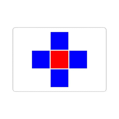 Flag of Attard Malta - STICKER Vinyl Kiss-Cut Decal 4 Inch White - The Sticker Space