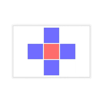 Flag of Attard Malta - STICKER Vinyl Kiss-Cut Decal 6 Inch Transparent - The Sticker Space