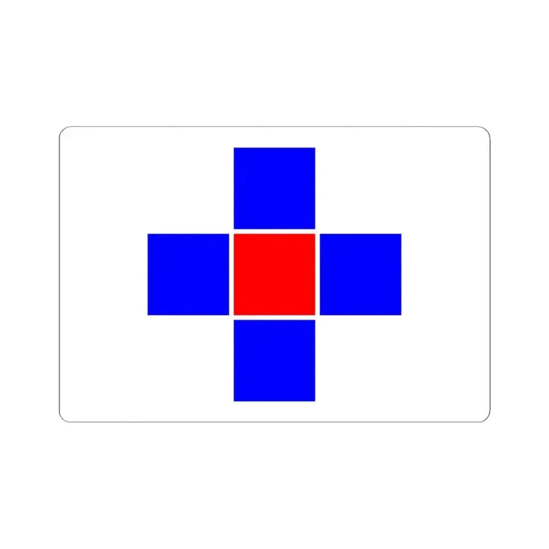 Flag of Attard Malta - STICKER Vinyl Kiss-Cut Decal 6 Inch White - The Sticker Space