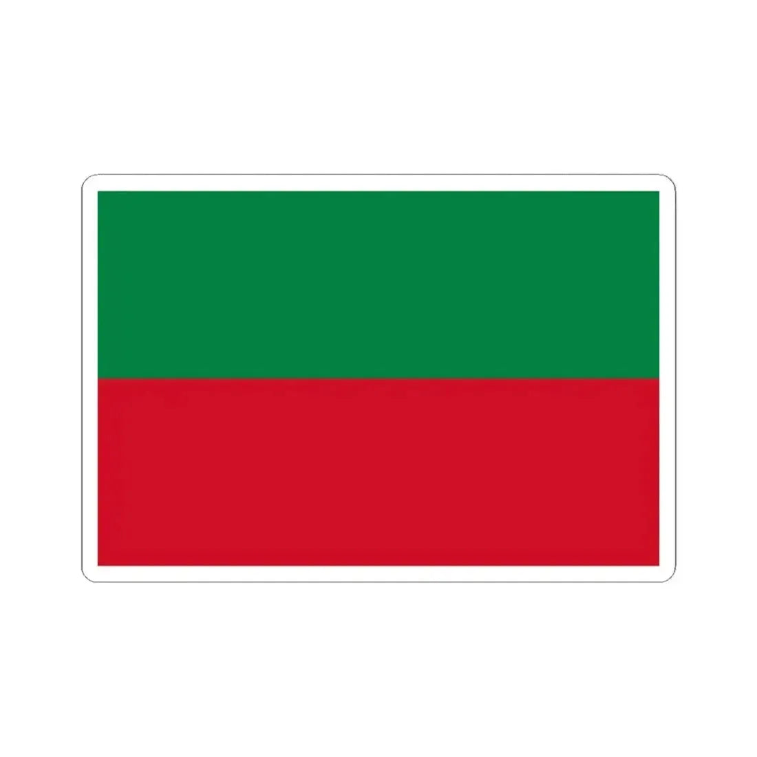 Flag of Atuntaqui (Ecuador) STICKER Vinyl Kiss-Cut Decal 2 Inch White - The Sticker Space