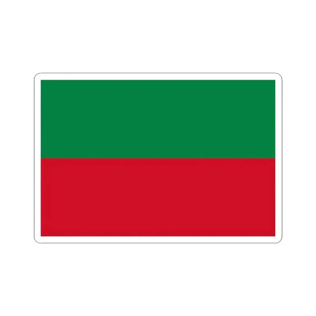 Flag of Atuntaqui (Ecuador) STICKER Vinyl Kiss-Cut Decal 3 Inch White - The Sticker Space