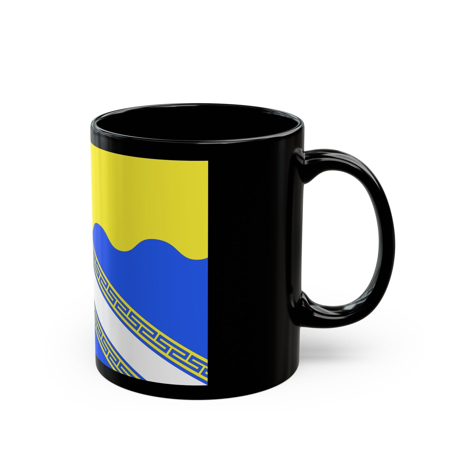 Flag of Aube France 2 - Black Coffee Mug-The Sticker Space