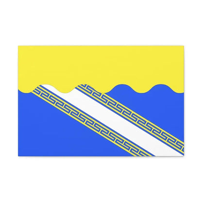 Flag of Aube France 2 - Canvas Wall Art 24″ x 16″ 1.25" - The Sticker Space