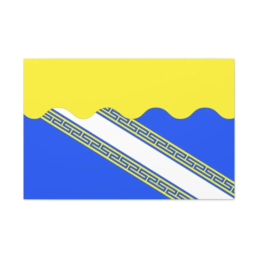 Flag of Aube France 2 - Canvas Wall Art 36" x 24" 1.25" - The Sticker Space