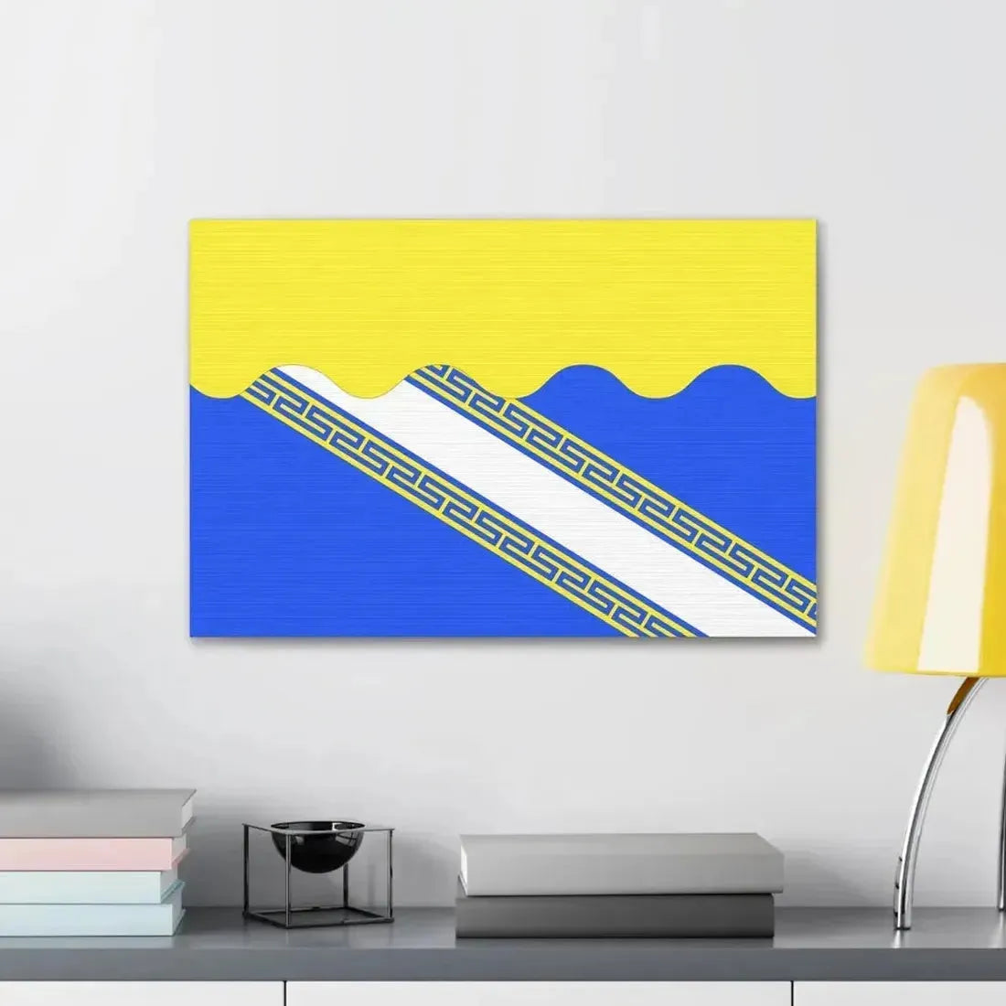 Flag of Aube France 2 - Canvas Wall Art - The Sticker Space