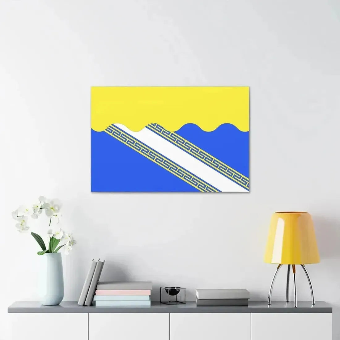 Flag of Aube France 2 - Canvas Wall Art - The Sticker Space