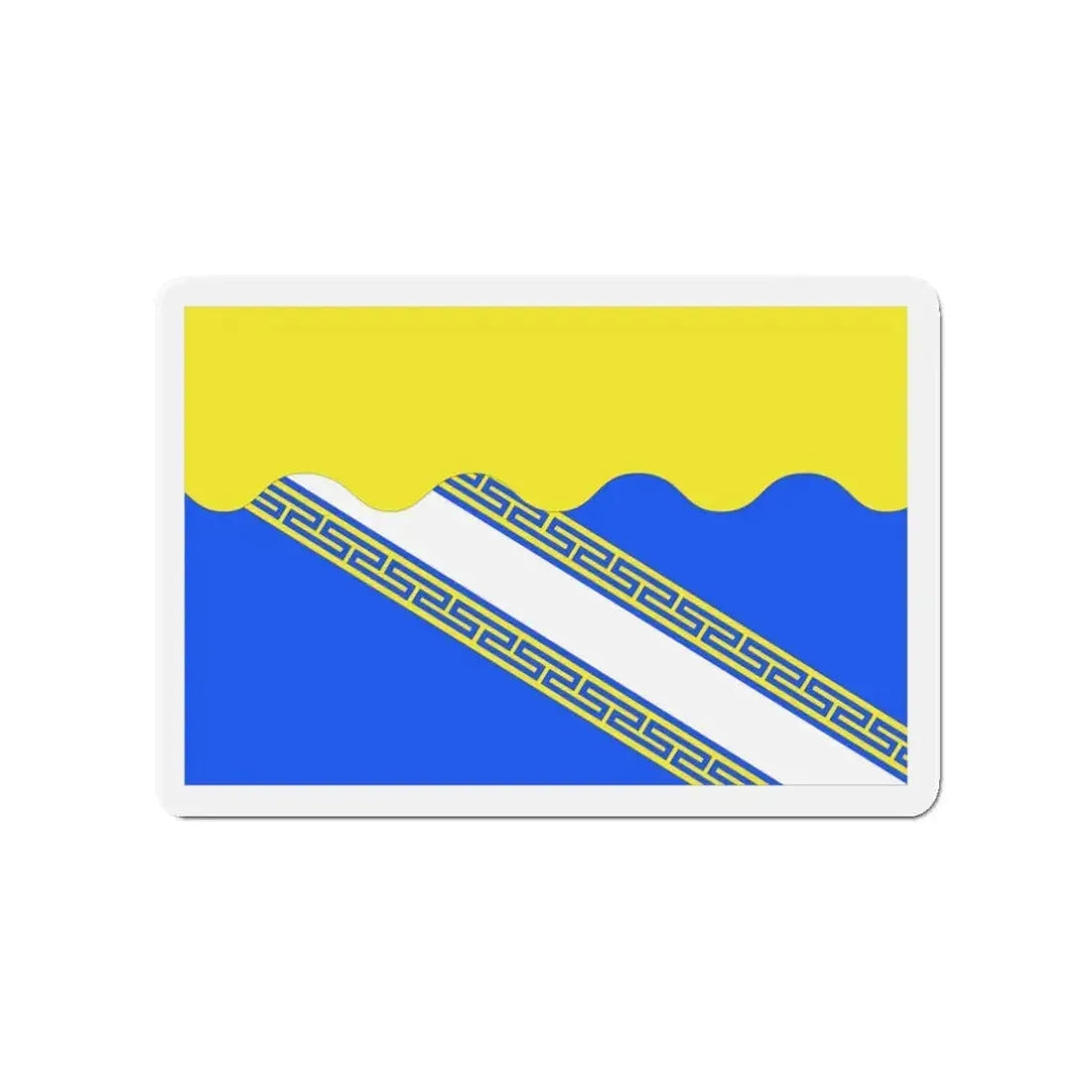 Flag of Aube France 2 - Refrigerator Magnet 3 Inch - The Sticker Space