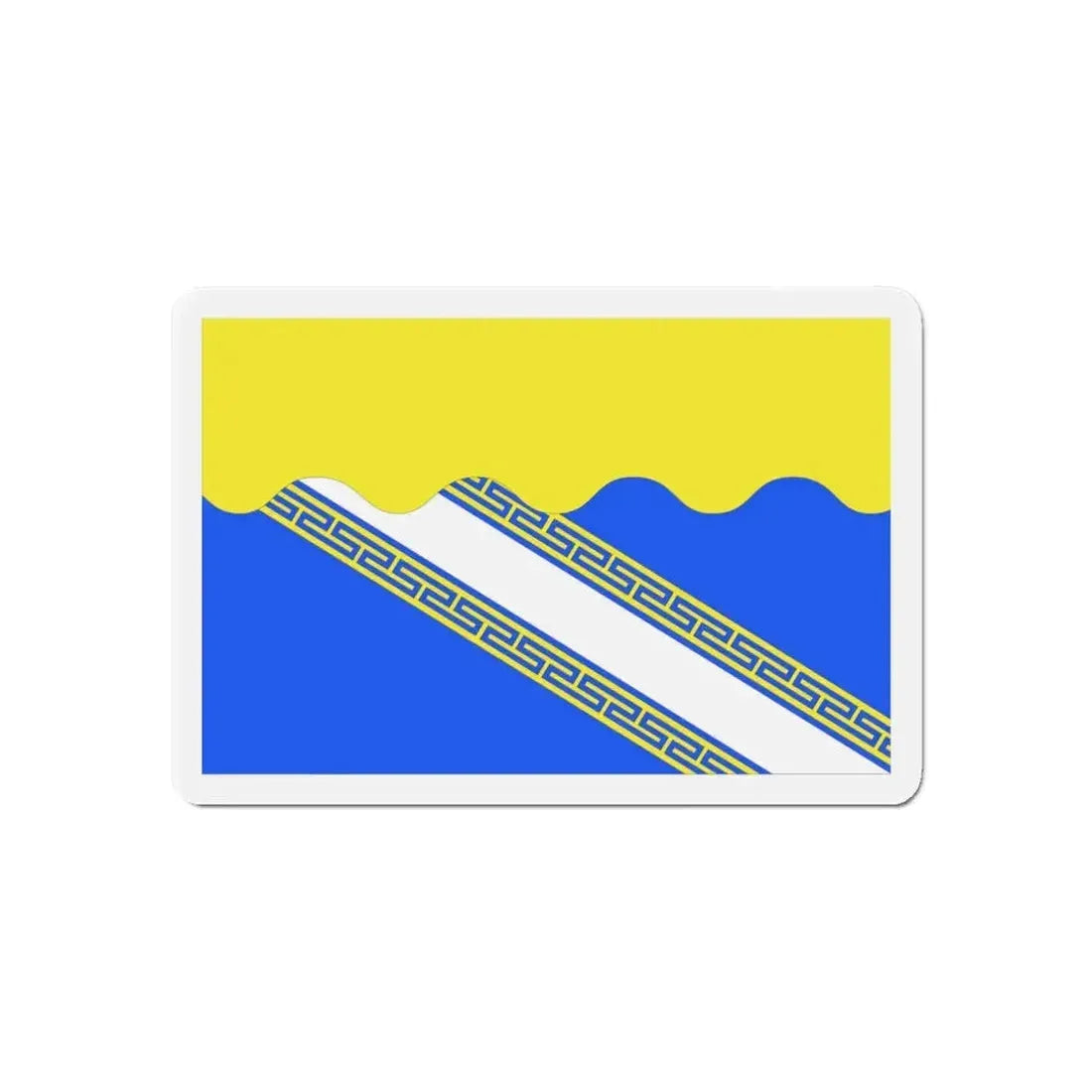 Flag of Aube France 2 - Refrigerator Magnet 6 Inch - The Sticker Space