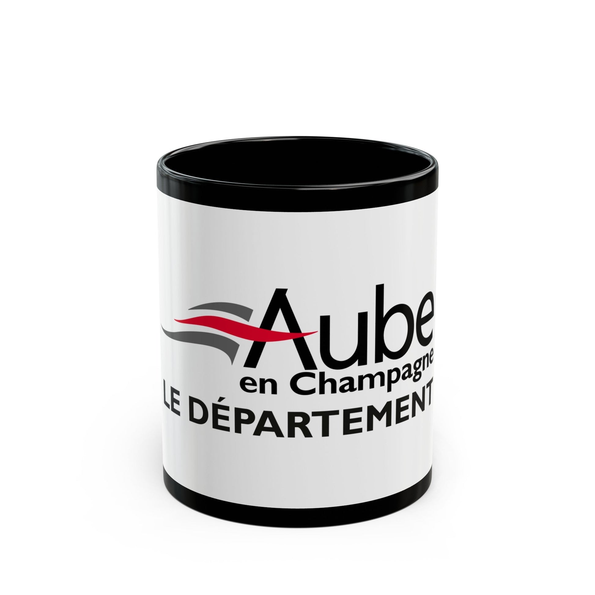 Flag of Aube France - Black Coffee Mug-11oz-The Sticker Space