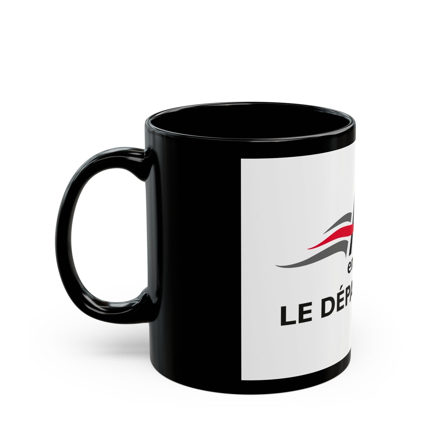 Flag of Aube France - Black Coffee Mug-The Sticker Space