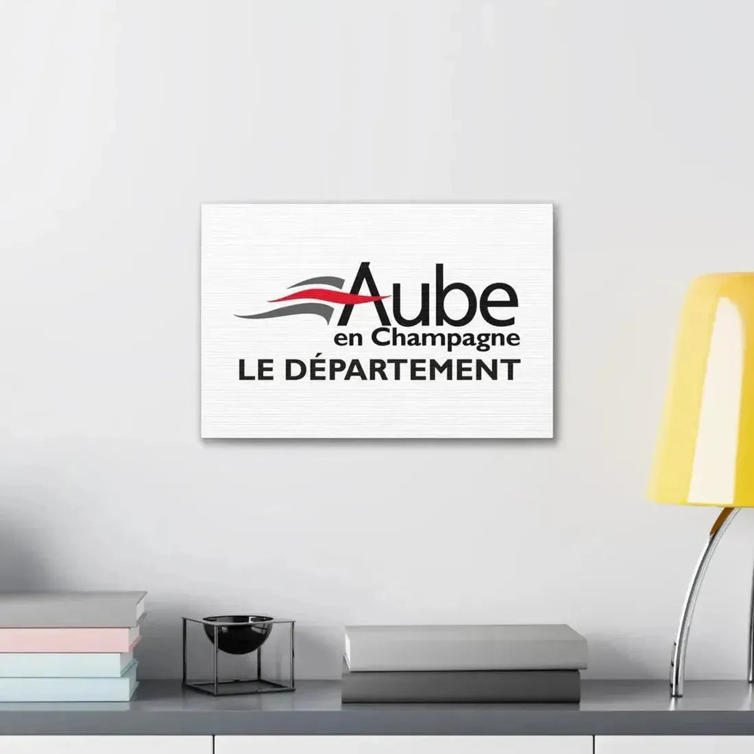 Flag of Aube France - Canvas Wall Art - The Sticker Space