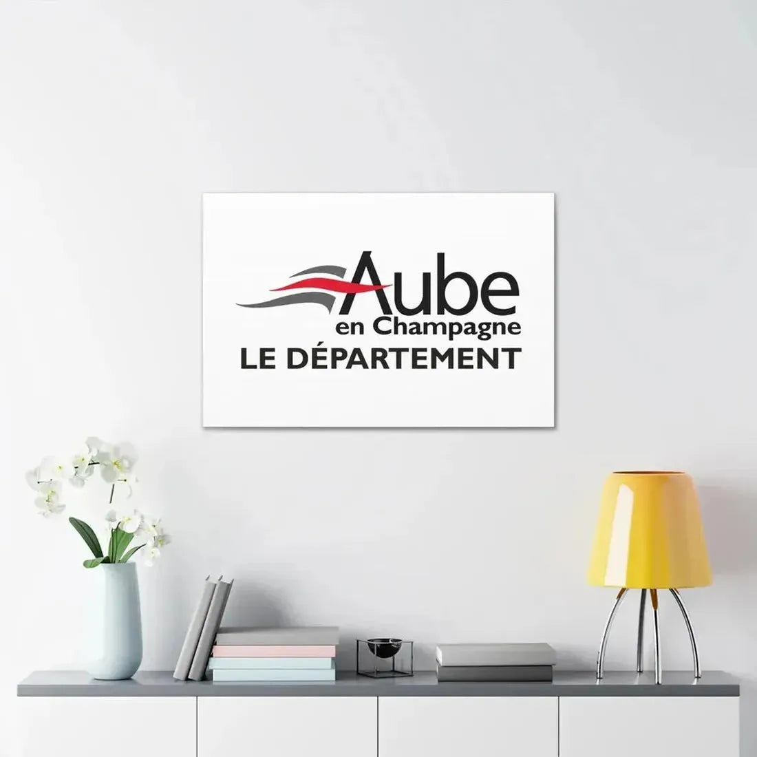 Flag of Aube France - Canvas Wall Art - The Sticker Space
