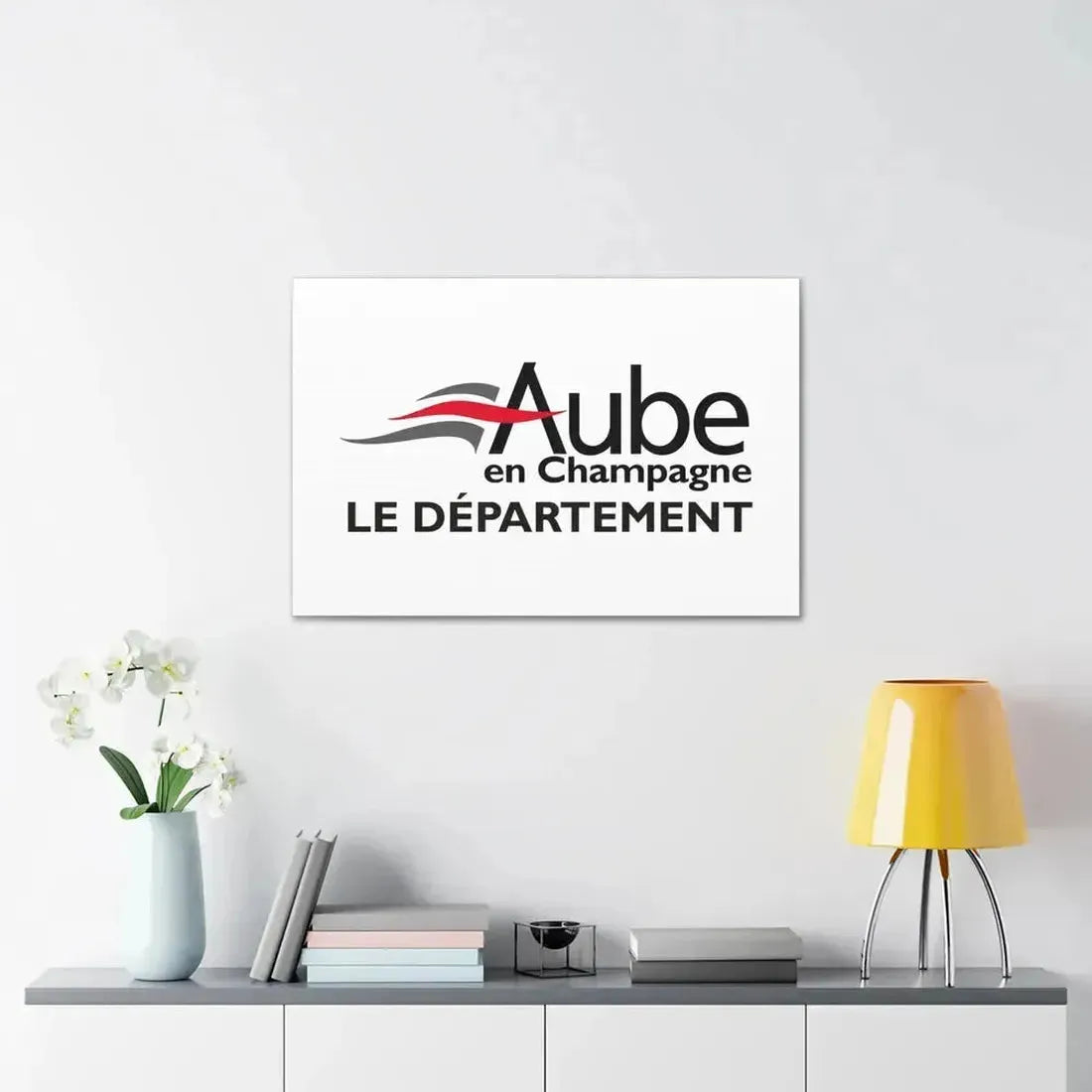 Flag of Aube France - Canvas Wall Art - The Sticker Space