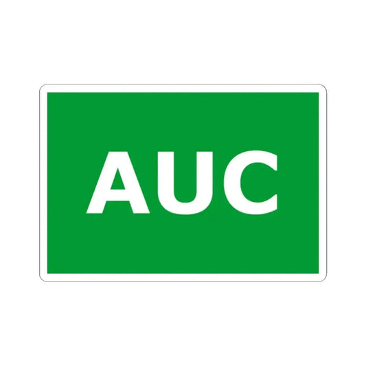 Flag of AUC (Colombia) STICKER Vinyl Kiss-Cut Decal 2 Inch White - The Sticker Space