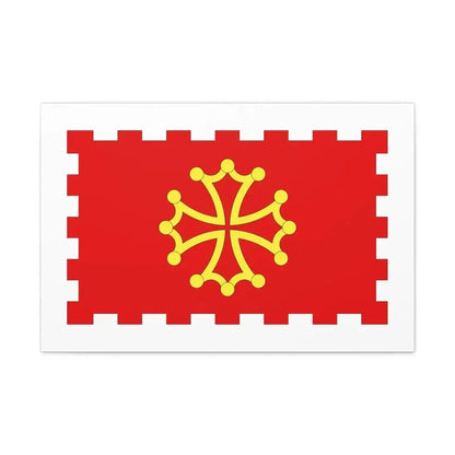 Flag of Aude France 2 - Canvas Wall Art 30" x 20" 1.25" - The Sticker Space