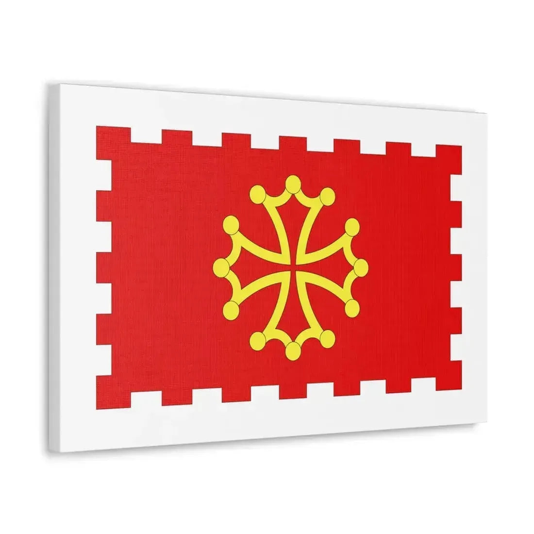 Flag of Aude France 2 - Canvas Wall Art - The Sticker Space