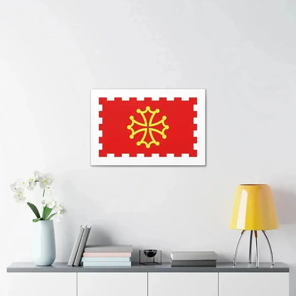 Flag of Aude France 2 - Canvas Wall Art - The Sticker Space