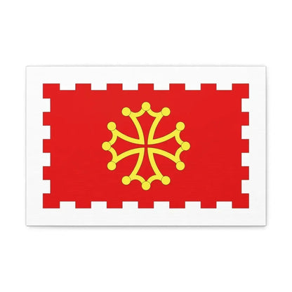 Flag of Aude France 2 - Canvas Wall Art - The Sticker Space