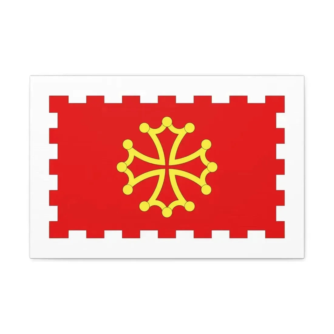 Flag of Aude France 2 - Canvas Wall Art - The Sticker Space