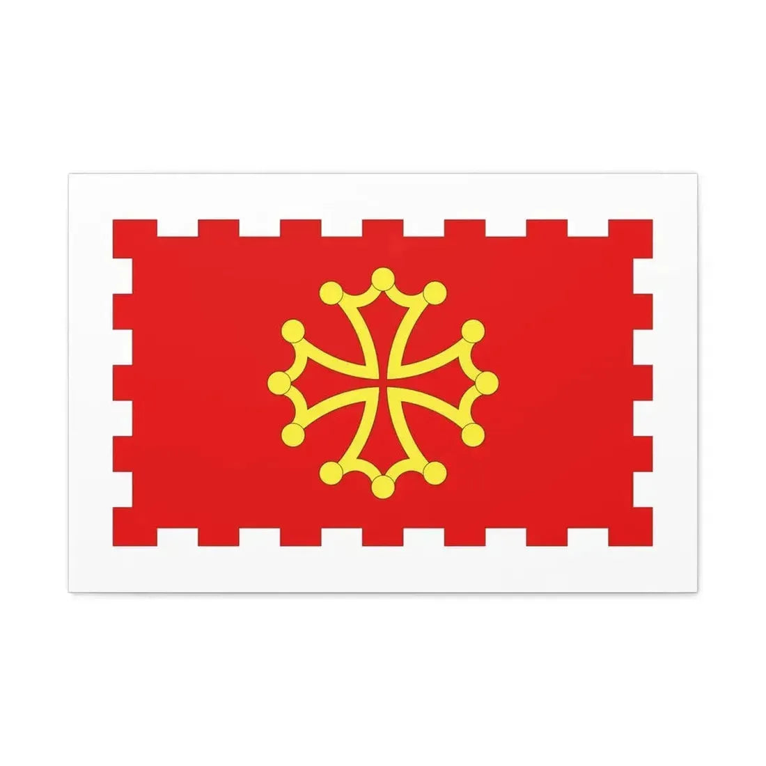 Flag of Aude France 2 - Canvas Wall Art - The Sticker Space