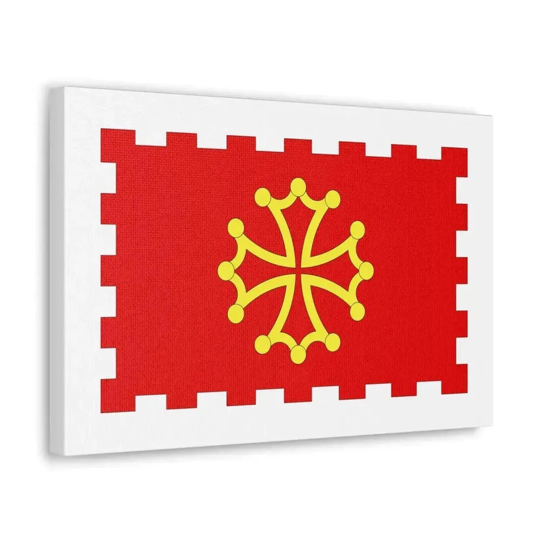 Flag of Aude France 2 - Canvas Wall Art - The Sticker Space