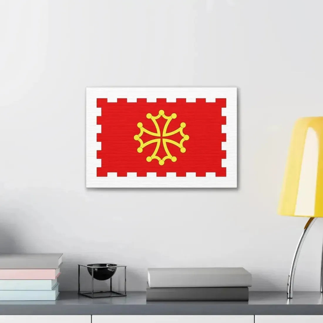 Flag of Aude France 2 - Canvas Wall Art - The Sticker Space