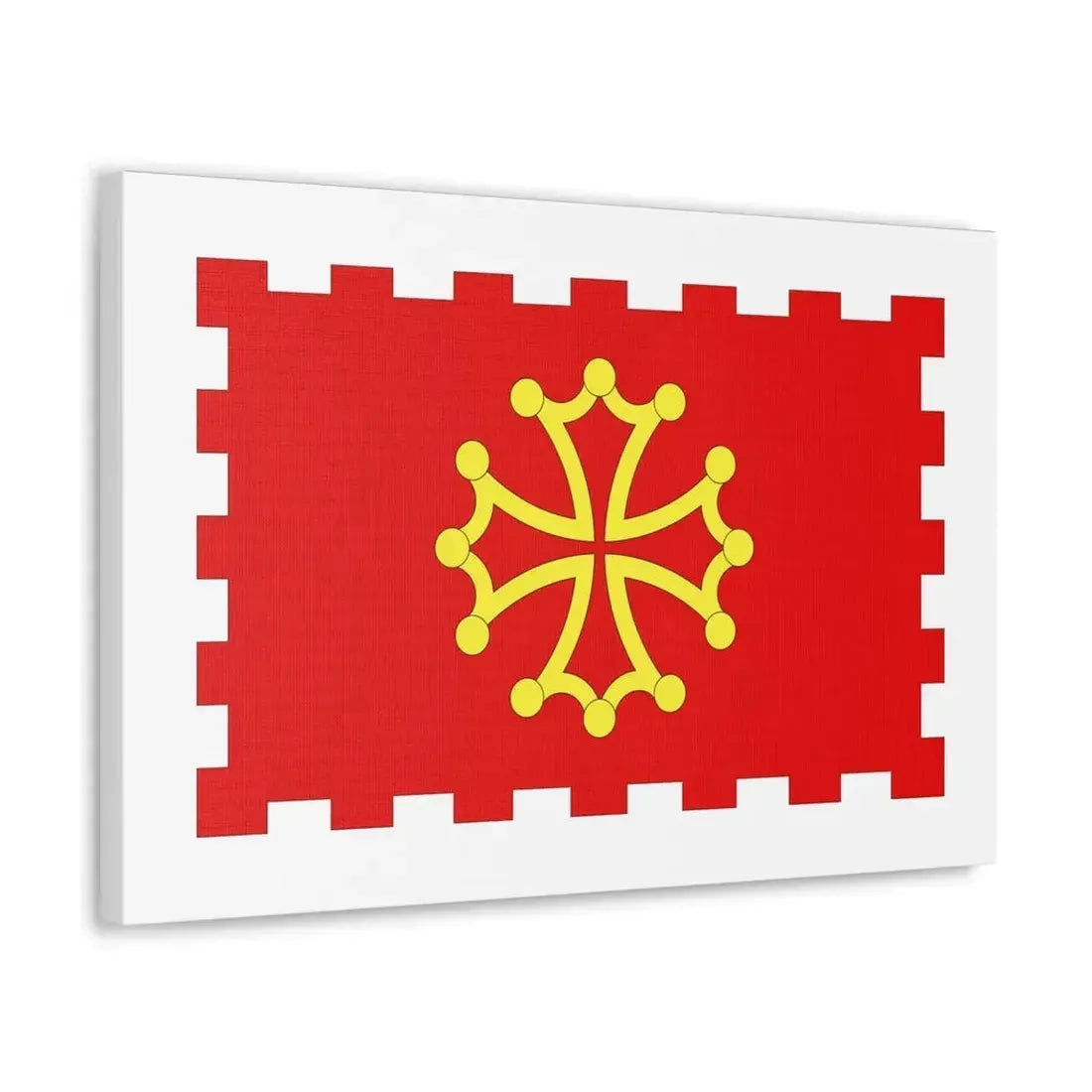 Flag of Aude France 2 - Canvas Wall Art - The Sticker Space