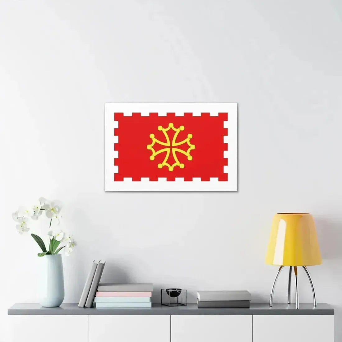 Flag of Aude France 2 - Canvas Wall Art - The Sticker Space
